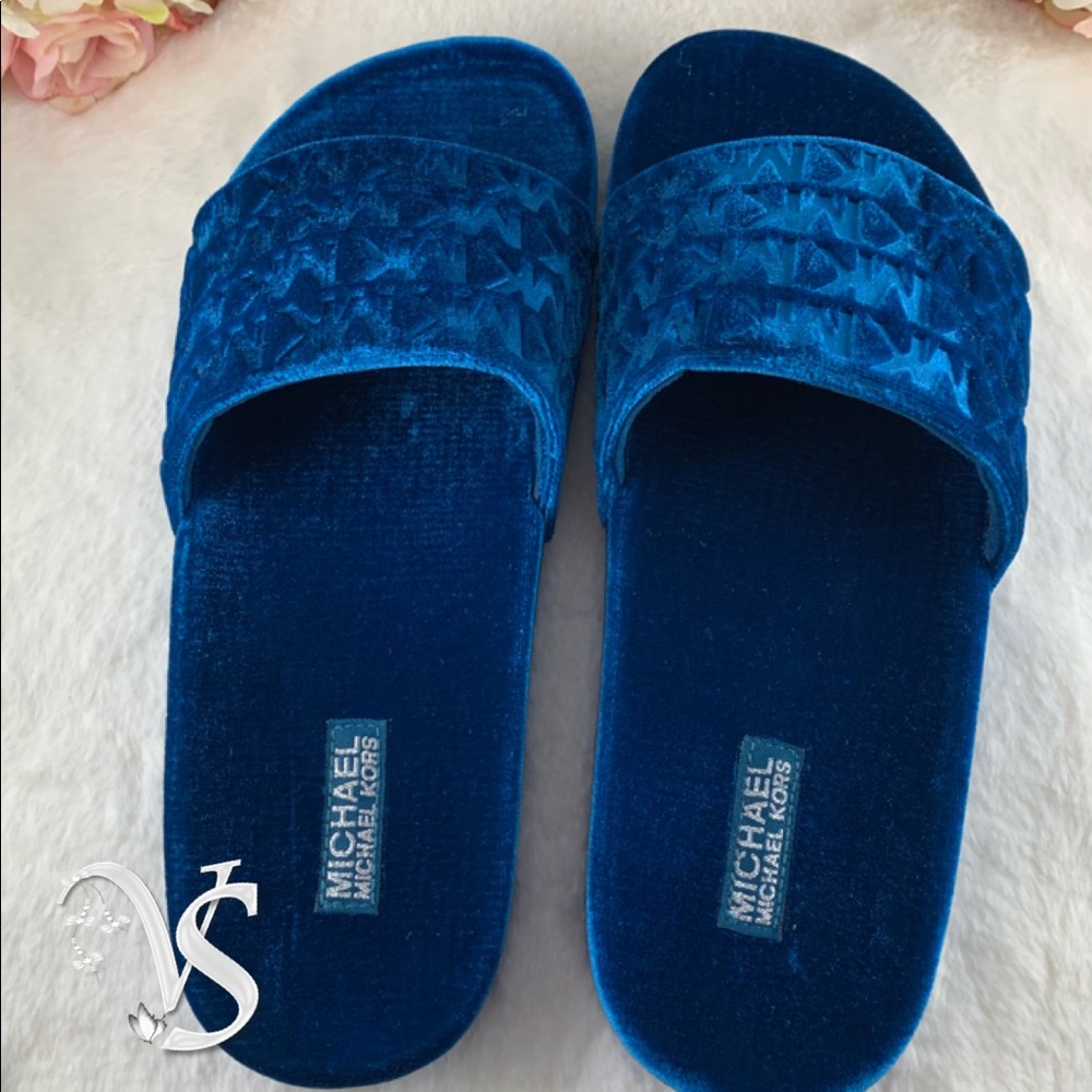 MICHAEL Michael Kors, Camden Embossed Velvet Slide